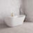 71" Streamline Soaking Glossy White Freestanding Tub With Internal Drain-108964557