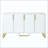 Modern Sideboard With Four Doors, Metal Handles & Legs And Adjustable Shelves Kitchen Cabinet-382872809