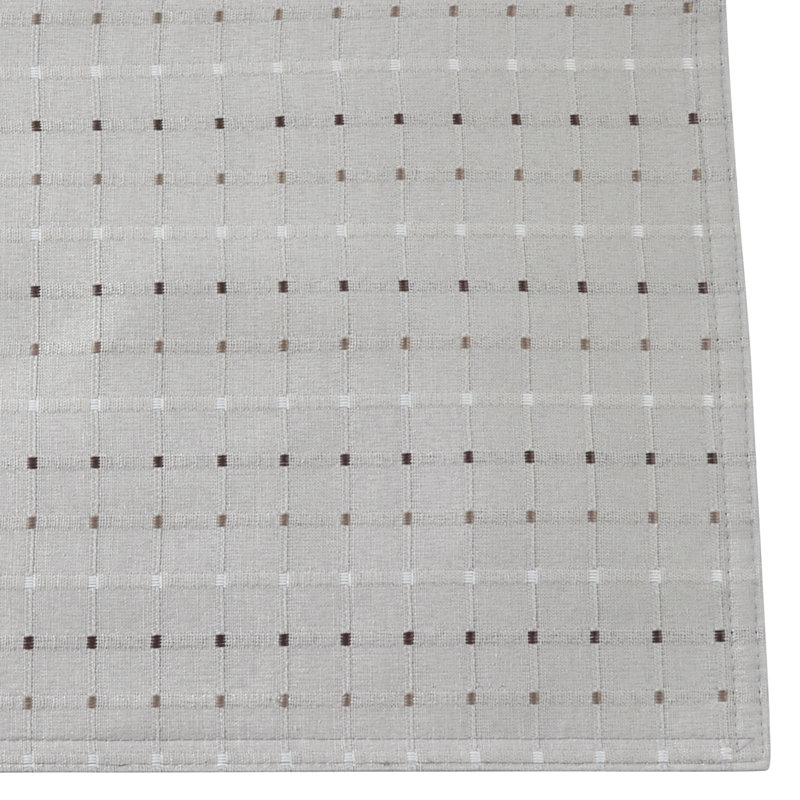 Queensbury Box Stitched Table Runner, Gray, 16" x 90"