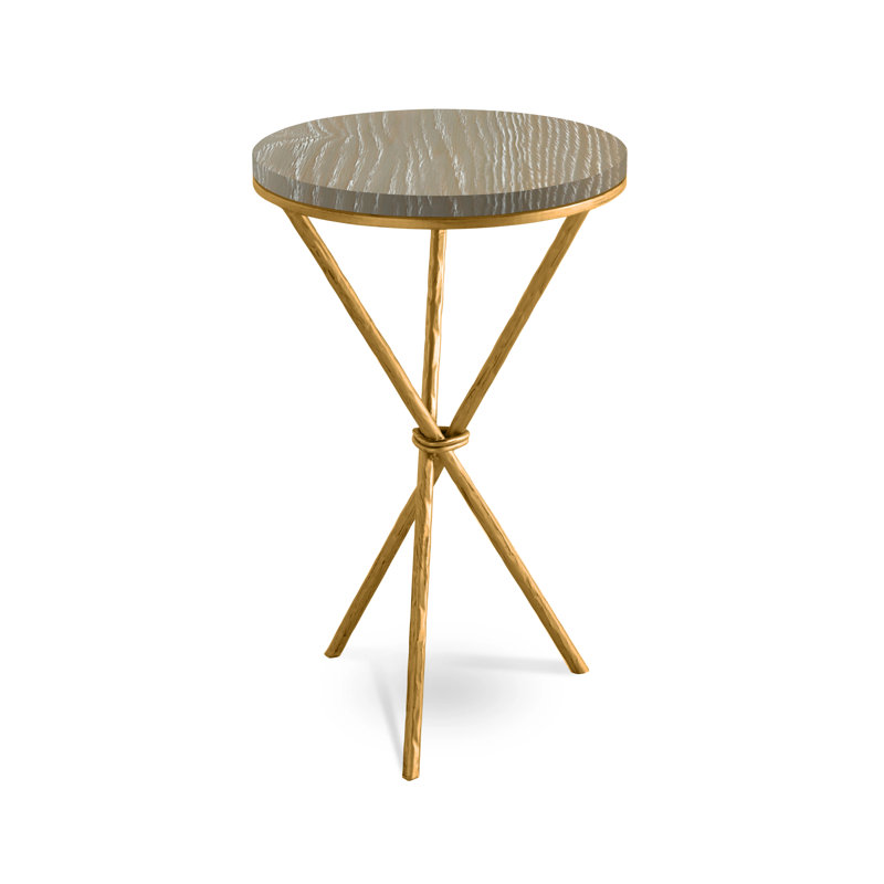 Alicia Solid Wood End Table, Pickled Oak, Alchemy