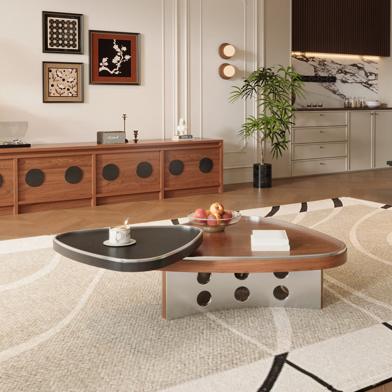 Mid-century Modern Rotating Coffee Table