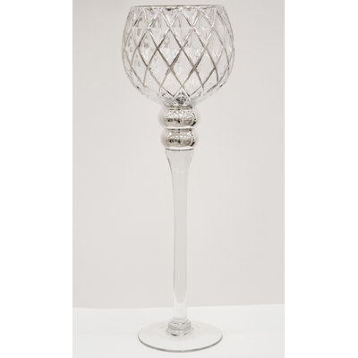 Joppatowne Glass Tabletop Candelabra and Candlestick