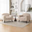 Chaise d'appoint rembourrée avec accoudoirs ronds Deivi-1632049341