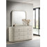 Commode 6 tiroirs avec miroir Ibby
