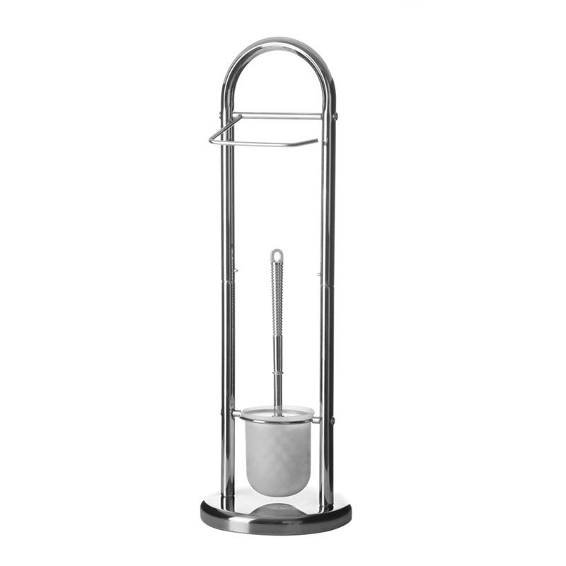 Swiger Free-Standing Toilet Roll & Brush Holder