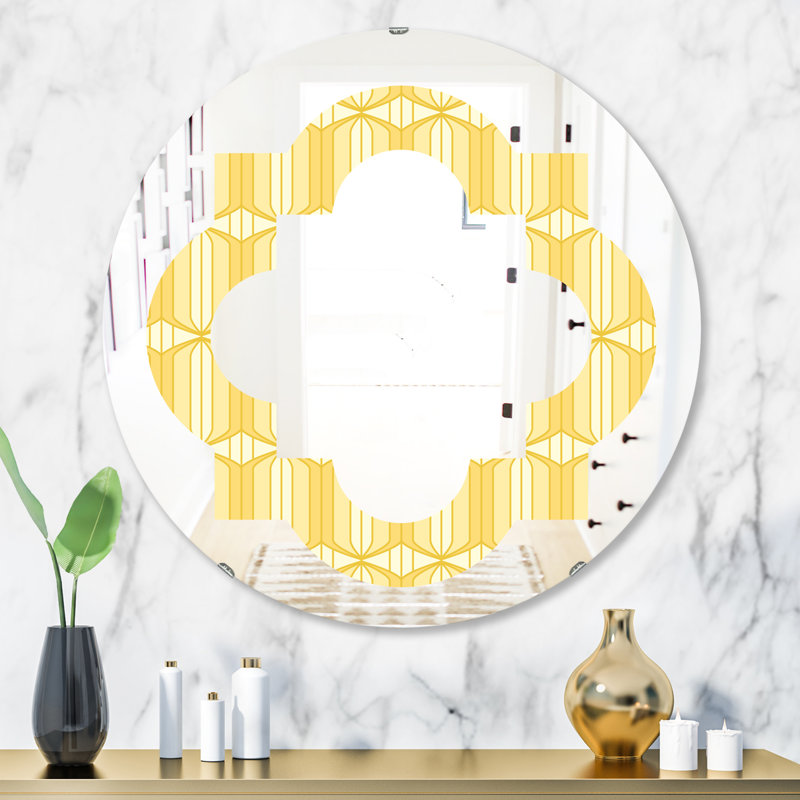 Miroir mural sans cadre prequadrilobe design iii éclectique, H 24 po x l 24 po