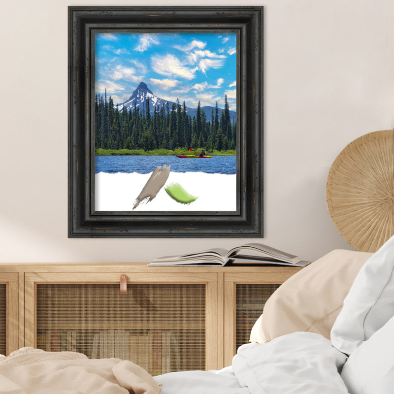 Bikari Wood Picture Frame, Black, 16" W x 20" H