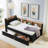 Velvet Upholstered DayBed Twin Size-1194416376