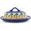 Spring Flowers Stoneware Butter Dish