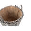 Wicker Round Lined Log Basket-812750584