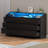 Vikky 6 Drawers Dresser with Power Outlet, Chest of Drawers with LED Light, Modern Dresser Organizer-1059263506