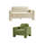 Ivory Cream/Green