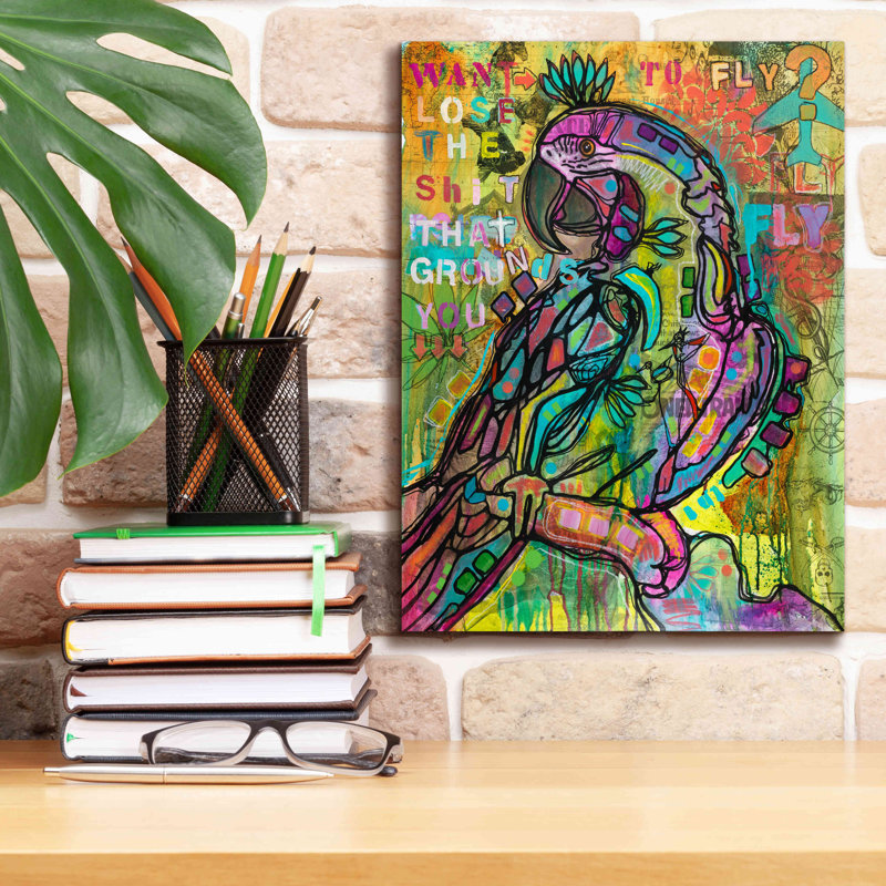 «Want to Fly» par Dean Russo, impression sur toile tendue, H 16 po x l 12 po x P 0,75 po