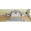 Lit double pour enfants, lit plateforme double en bois avec tête et pied de lit, blanc (date d’arrivée prévue le 2025/9/30)-119320726-119320727
