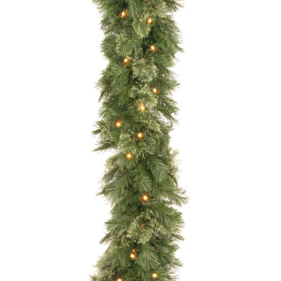  9ft. Wispy Willow Garland with Clear Lights