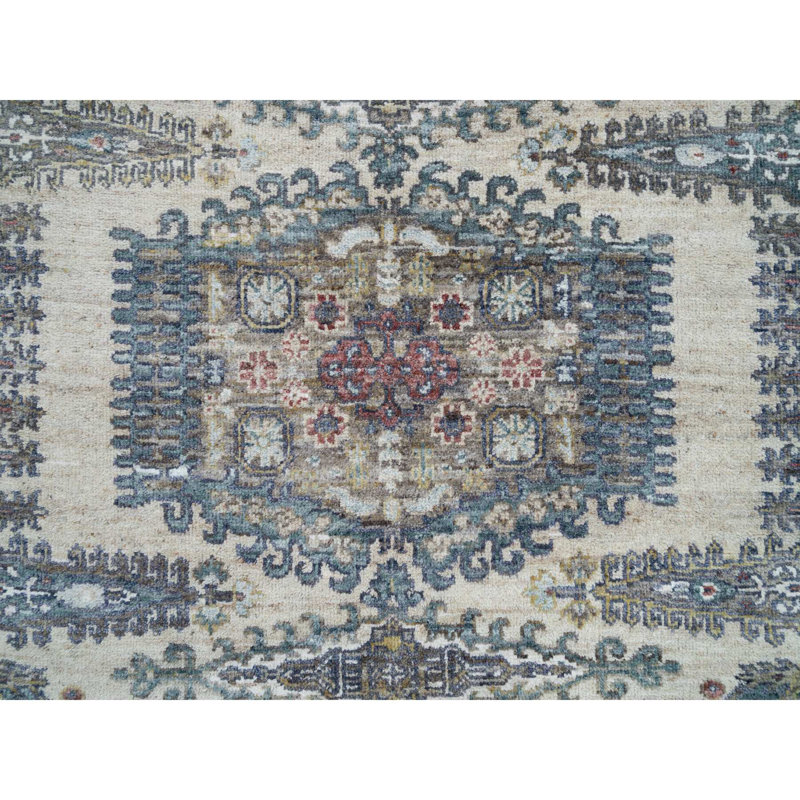 Tapis rond en laine 5 pi 10 po Saford One-of-a-Kind