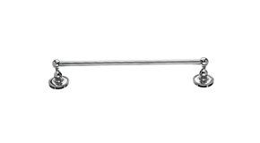 Edwardian Bath Single 20 1/2" Wall Mounted  Towel Bar, Polished Chrome