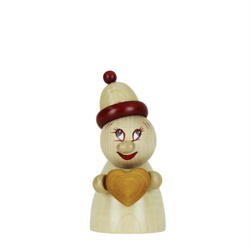Steinbach Clumsy Mini Collection, Valentine (Wooden Natural) 4.7"