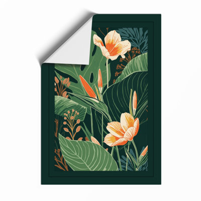 Tropical Garden Botanicals Botanical - Framed Print