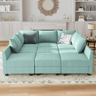 Canapé modulaire avec repose-pieds Larchmere