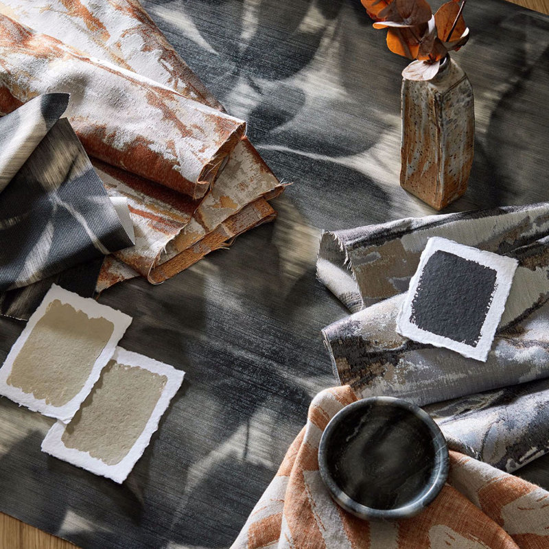 Grounded Wallpaper, Black Earth/Parchment