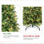 Arbre de Noël de 6 pi, 1032 texturés - pointes riches, 300 branches blanches réparties uniformément, branches articulées, arbre en métal avec branches pour un arrangement facile,