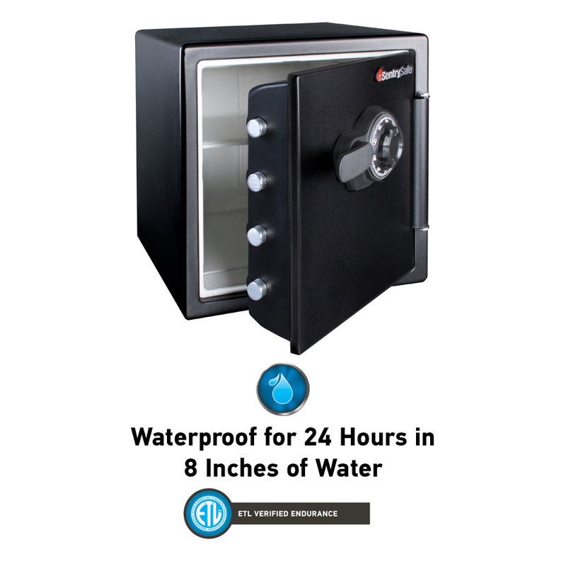 SentrySafe 1.23 Cu. Ft. Fire/Water Combination Safe with Dial Lock