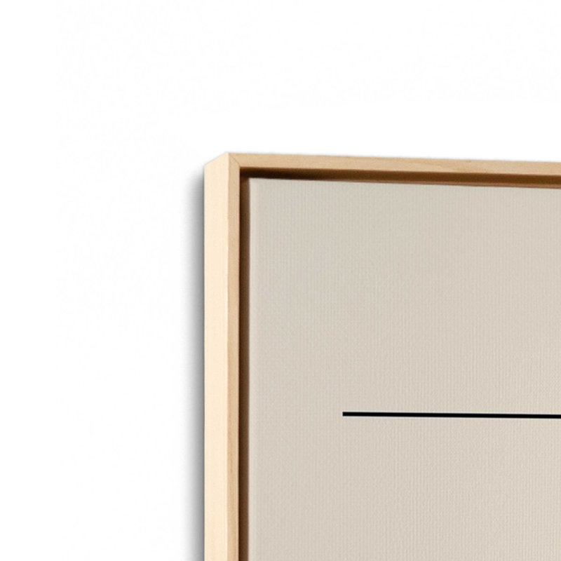 Impression sur toile Bauhaus Revolution optique, H 12,75 po x l 8,75 po x P 1,75 po, Cadre américain en érable flottant