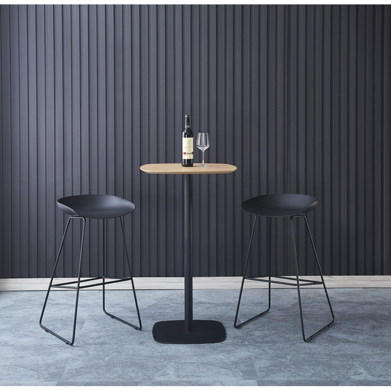 Tabouret de bar en polypropylène et métal OSLO