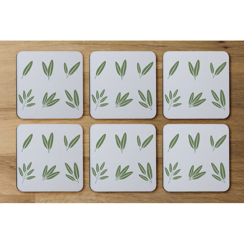 Square 6 Piece Coaster Set
