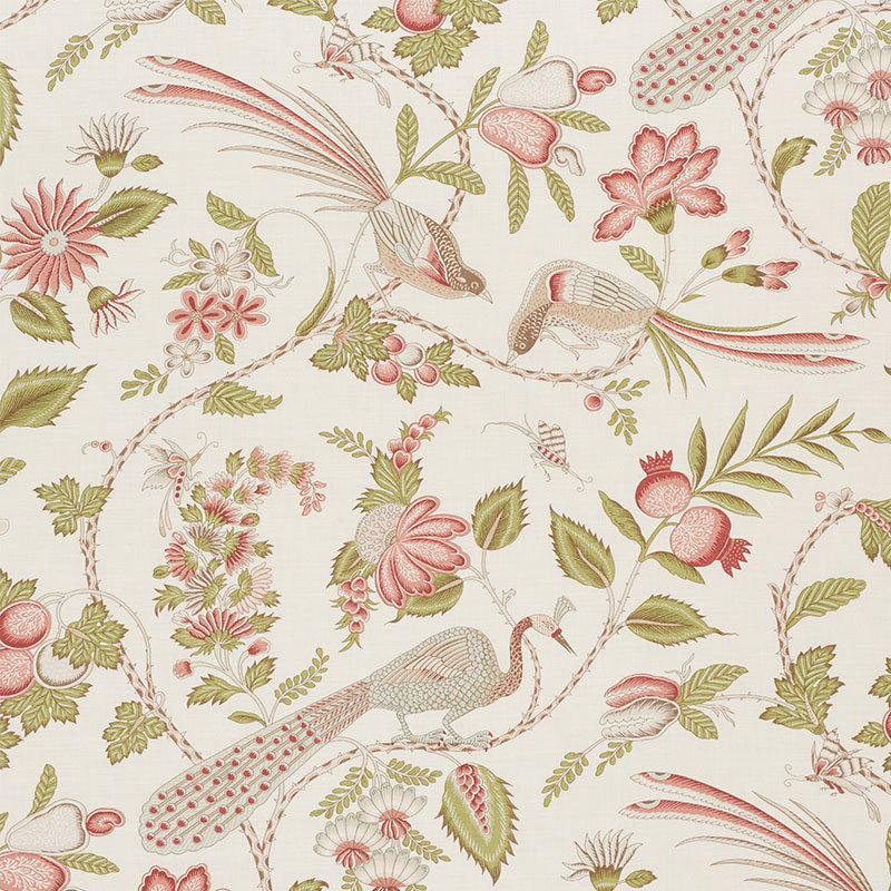 Campagne Fabric, Mineral/Rose