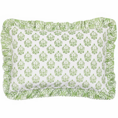 Geometric Green Rectangular Pillow Cover