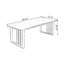 Bureaux rectangulaires en bois massif 78,74 po-107978709