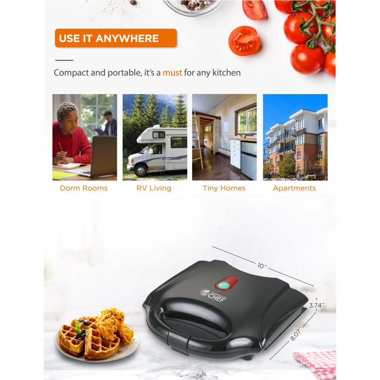 YYBSH 1500W Commercial Non-stick Electric French Hot Dog Maker Waffle Maker  Machine