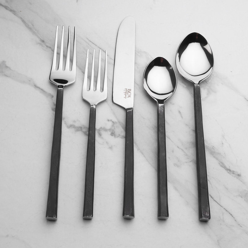 Ensemble de couverts 5 pièces Aylmer, service pour 1 personne, Noir
