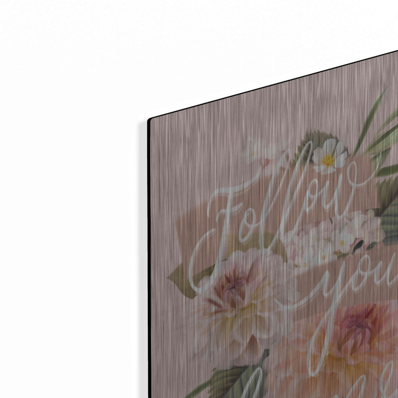 Lark Manor ™ «Follow Your Dreams» par House Fenway, art mural en métal, H 24 po x l 16 po