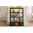 3-shelf Metal Open Bookcase With 2 Drawers And Led-337523233