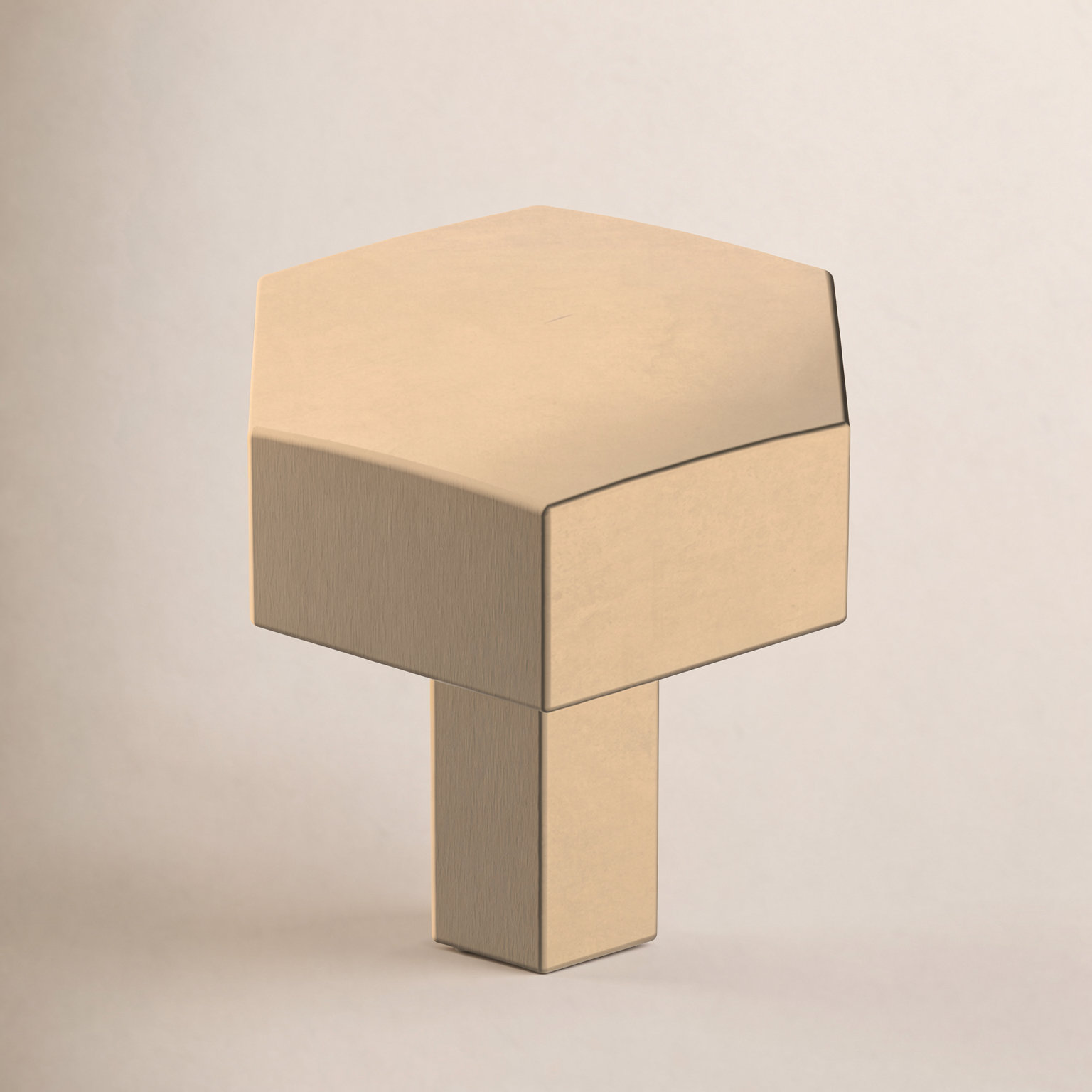 Caliber Geometric Cabinet Knob, Champagne Bronze
