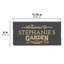 Plaque murale ardoise personnalisée à 2 lignes Garden Welcome-76949209-76887869
