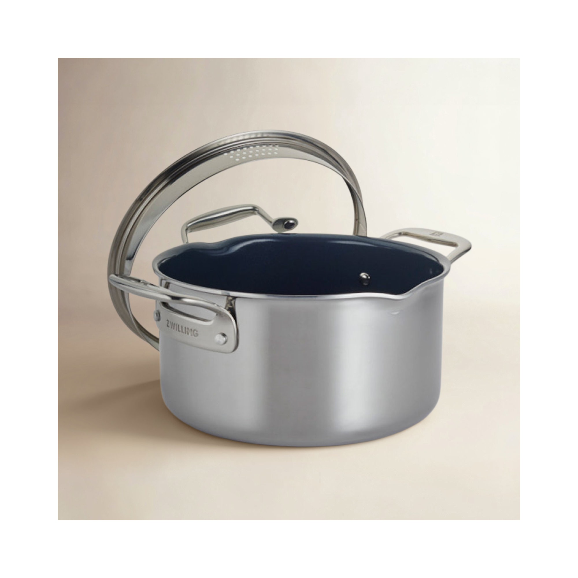 ZWILLING Clad CFX 6-qt Stainless Steel Ceramic Nonstick Dutch Oven