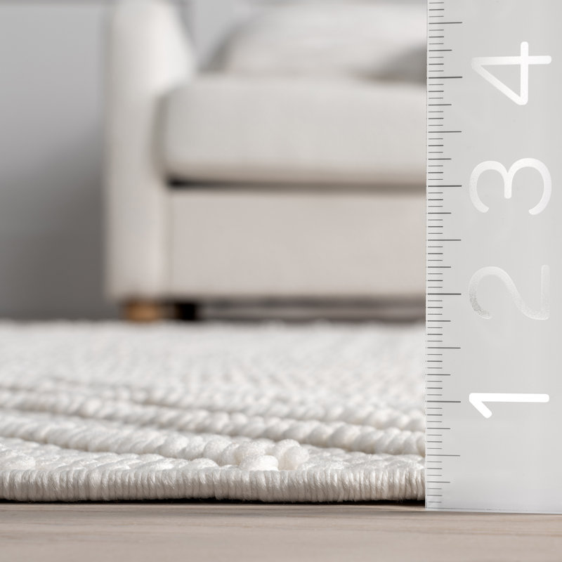 Tapis géométrique pour salle à manger Makena, Tapis de couloir 2 pi x 8 pi