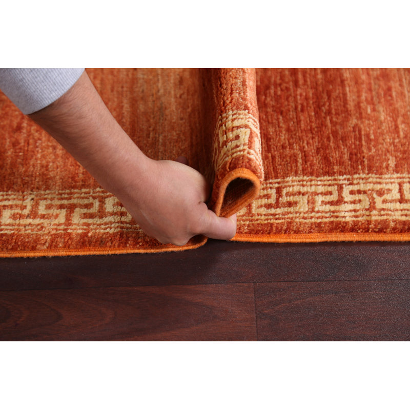 Tapis de couloir oriental en laine orange Karell Jefferson Place Karell