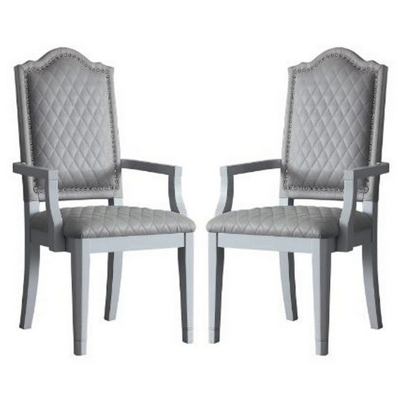 Fauteuil Dansfield, Velours gris