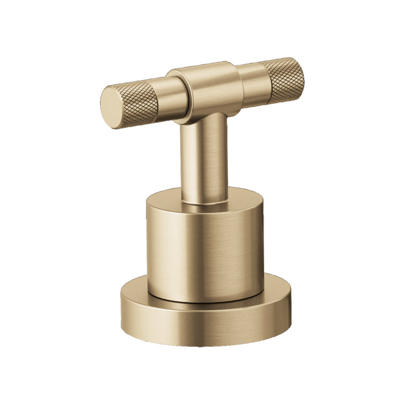 Litze® Roman Tub Faucet, Luxe Gold, T-Lever