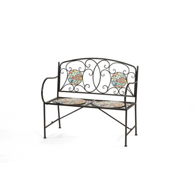 Floral Fiesta Mosaic Bench 2 Seat