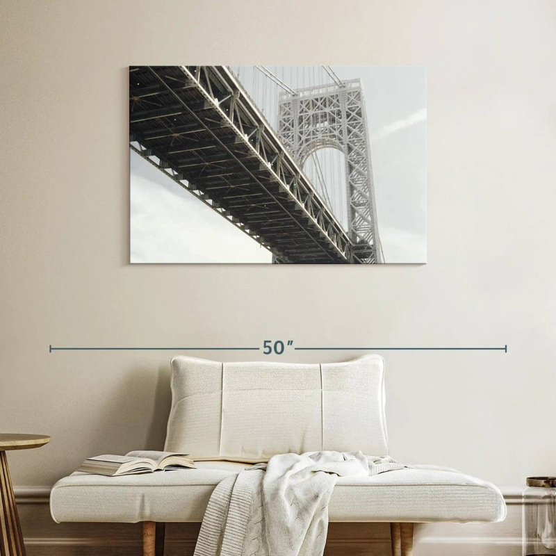 Pont sous le pont, H 26 po x l 39 po