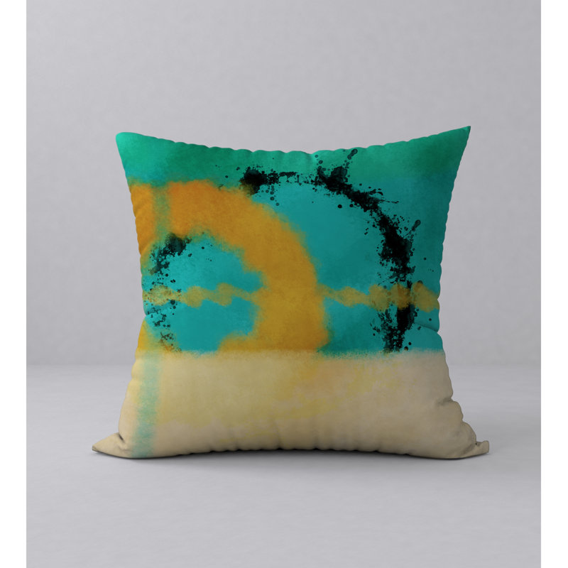 Abstract Reversible Throw Pillow, 20" x 20"