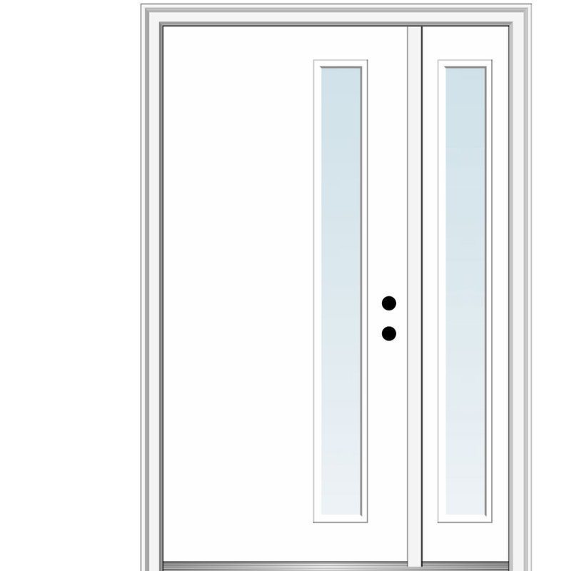 Portes d'entrée pré-suspendues avec projecteur Spotlight, Côté gauche