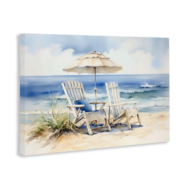Toile neutre avec chaises Adirondack, design par LSR Design Studio, H 24 po x l 36 po