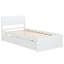 Lit simple avec 2 tiroirs blanc crème-121022308